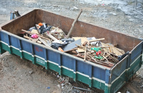 Beaconsfield commercial waste collection van outside a shop